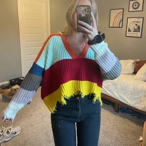 Multi color sweater